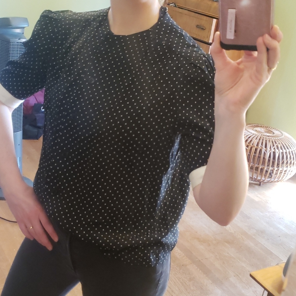 Vintage Miss D by Oscar de la Renta silk blouse